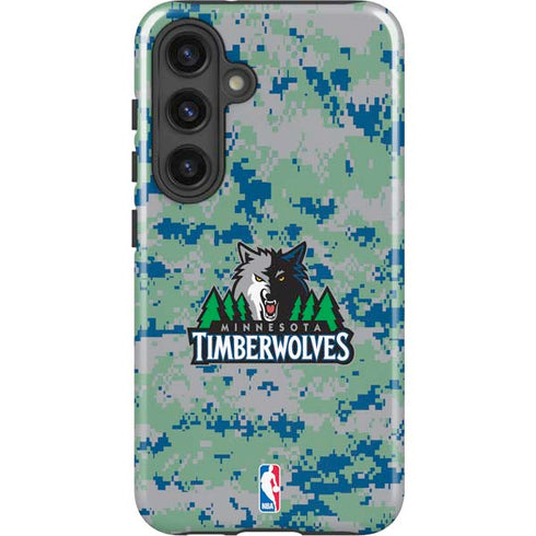 NBA Minnesota Timberwolves Digi Camo Galaxy S24 Plus Impact Case